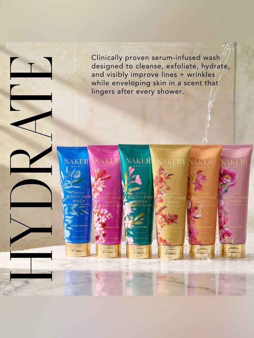 Nakery Beauty Skinfirm Tropical Therapy Body + Hair Wash —341ml - Picture 6 of 11